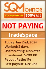 TradeSpace HYIP Status Button
