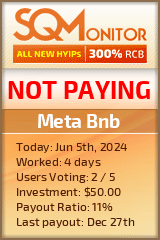 Meta Bnb HYIP Status Button