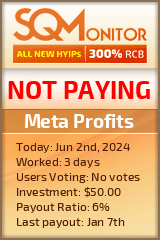 Meta Profits HYIP Status Button