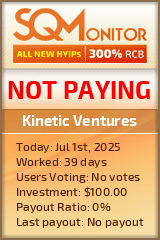 Kinetic Ventures HYIP Status Button