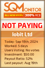 Iobit Ltd HYIP Status Button