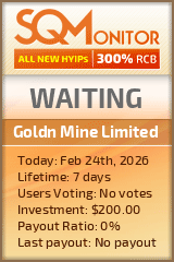 Goldn Mine Limited Project Status Button