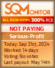 Serious-Profit HYIP Status Button