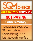 Golden Money HYIP Status Button