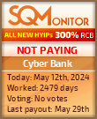 Cyber Bank HYIP Status Button