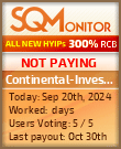 Continental-Investment HYIP Status Button