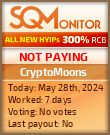 CryptoMoons HYIP Status Button