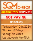 BaseDep HYIP Status Button
