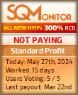 Standard Profit HYIP Status Button