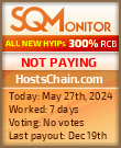 HostsChain.com HYIP Status Button