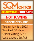 StockForex.biz HYIP Status Button