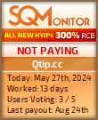 Qtip.cc HYIP Status Button