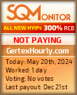 GertexHourly.com HYIP Status Button