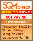Certusio.com HYIP Status Button