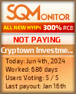 Cryptown Investment Limited HYIP Status Button
