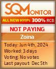 Zoina HYIP Status Button