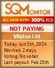 Wiplux Ltd HYIP Status Button