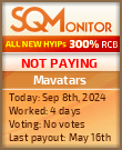 Mavatars HYIP Status Button