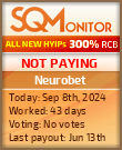 Neurobet HYIP Status Button