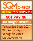 TRX Dragon Invest Bot HYIP Status Button