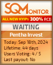 Pentha Invest HYIP Status Button