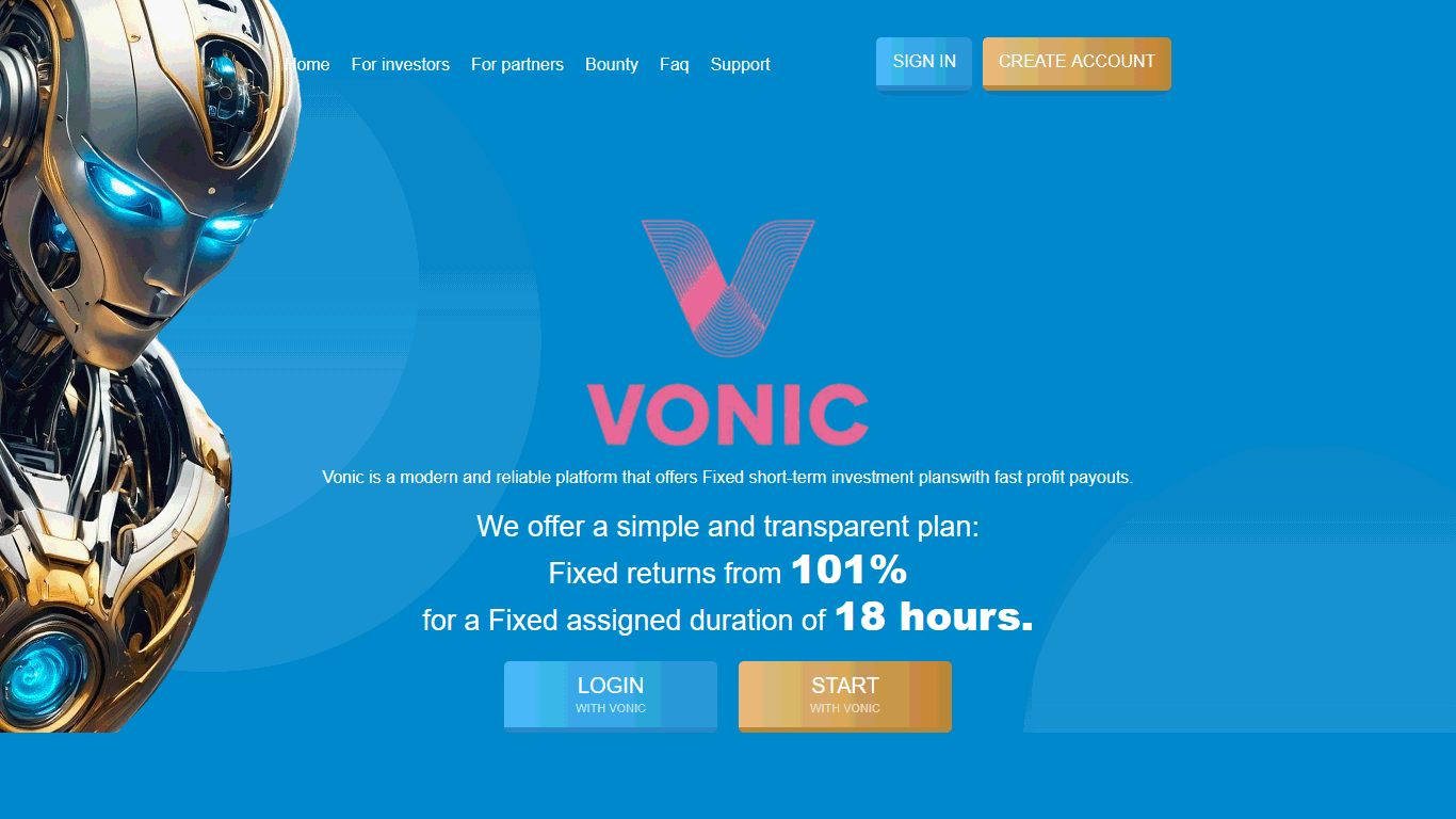 Вложить в Vonic vonic.pro