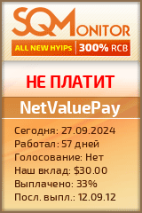 Кнопка Статуса для Хайпа NetValuePay