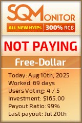 Free-Dollar HYIP Status Button