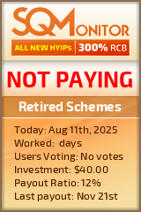 Retired Schemes Project Status Button