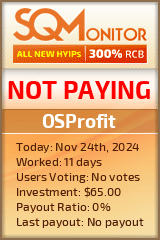 OSProfit HYIP Status Button