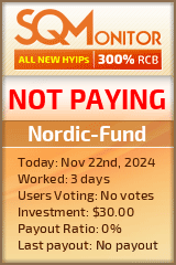 Nordic-Fund HYIP Status Button