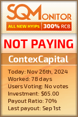 ContexCapital HYIP Status Button