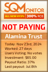 Alamina Trust HYIP Status Button