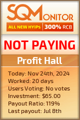 Profit Hall HYIP Status Button