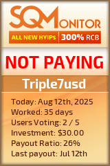Triple7usd Project Status Button