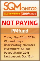 PMfund HYIP Status Button