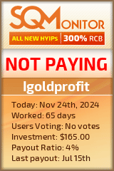 Igoldprofit HYIP Status Button