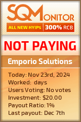 Emporio Solutions HYIP Status Button