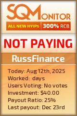RussFinance Project Status Button