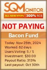 Bacon Fund HYIP Status Button