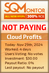 Cloud Profits HYIP Status Button