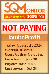 JamboProfit HYIP Status Button