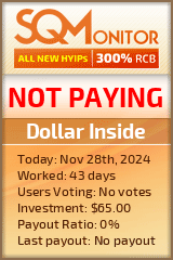 Dollar Inside HYIP Status Button