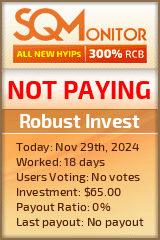 Robust Invest HYIP Status Button