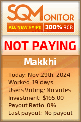 Makkhi HYIP Status Button