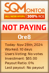 Ore8 HYIP Status Button