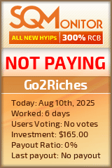 Go2Riches Project Status Button