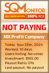 MX Profit Company HYIP Status Button