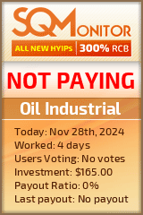 Oil Industrial HYIP Status Button