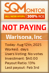 Warisona, Inc Project Status Button